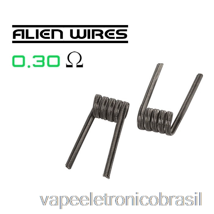 Vape Recarregável Wotofo Comp Wire - Bobinas Pré-construídas 0.3ohm Alien - Pacote De 10